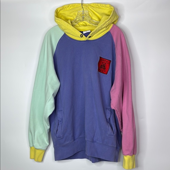 Teddy Fresh Color Block Hooded Sweatshirt Size 3XL - Picture 1 of 10